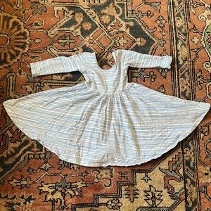 Alice + Ames size 4T long sleeved striped ballet dress EUC